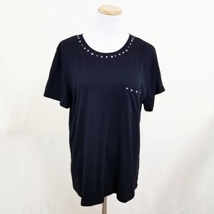 Generation Love studded tee black stars rhinestone